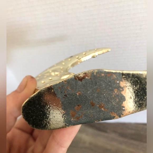 Vtg Metal Crescent Moon Earring Stand - Picture 9 of 10